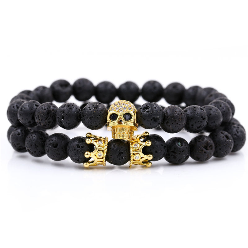 King of Skulls bracelet - multicolor
