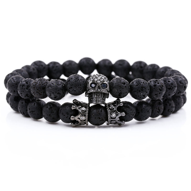 King of Skulls bracelet - multicolor