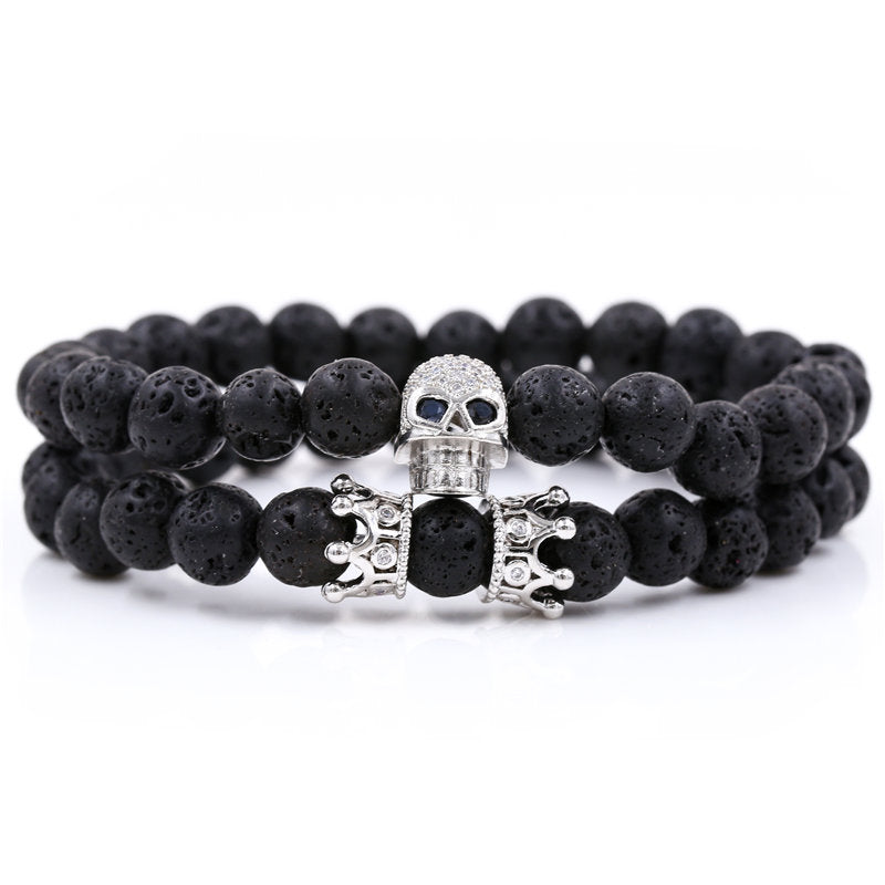 King of Skulls bracelet - multicolor