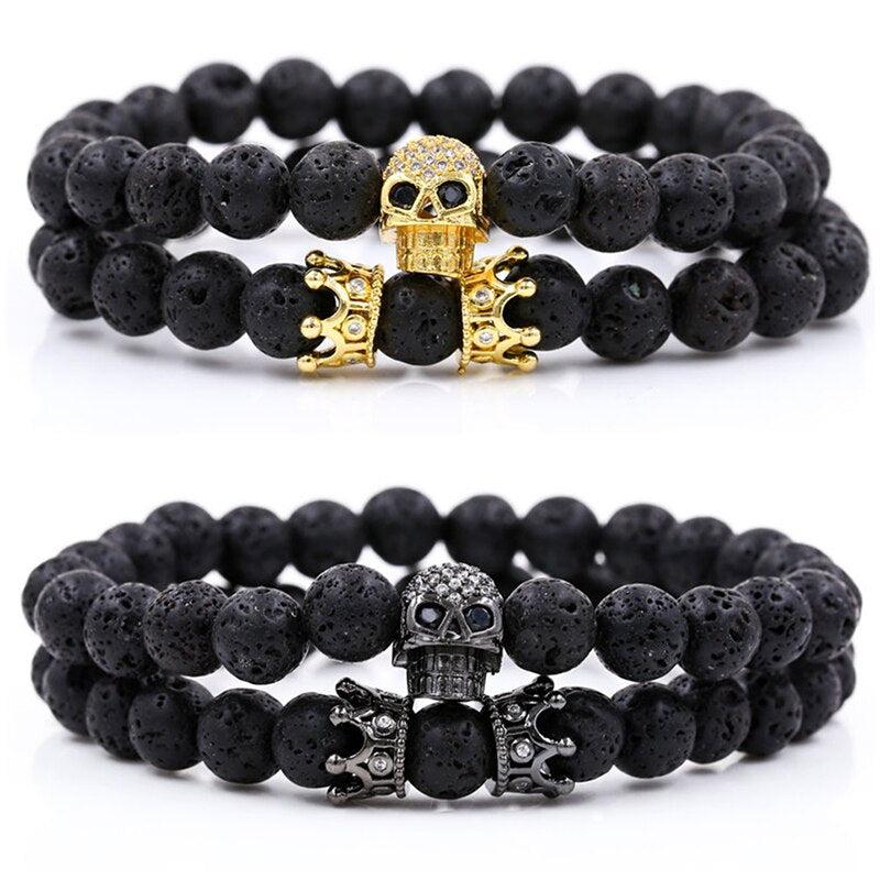 King of Skulls bracelet - multicolor