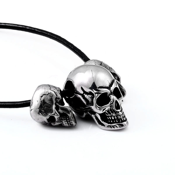 Triple Skull Necklace
