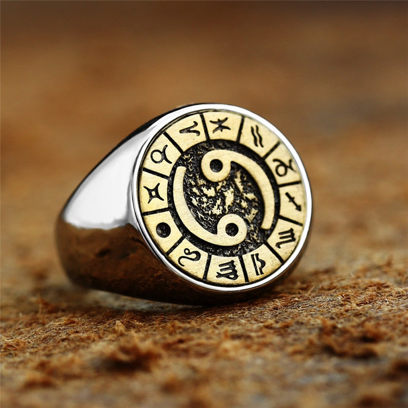 12 Zodiac Sign Ring