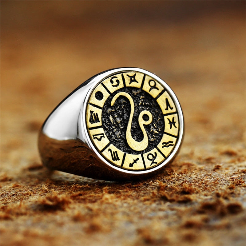 12 Zodiac Sign Ring