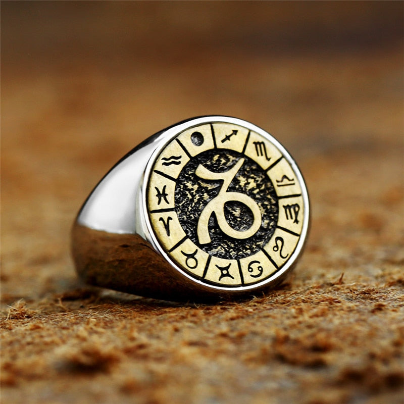 12 Zodiac Sign Ring