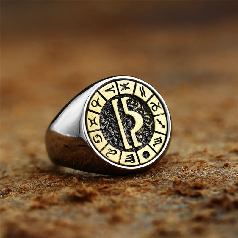 12 Zodiac Sign Ring