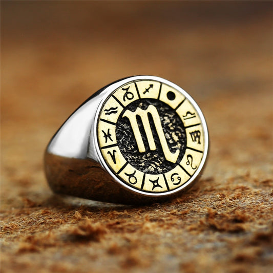 12 Zodiac Sign Ring