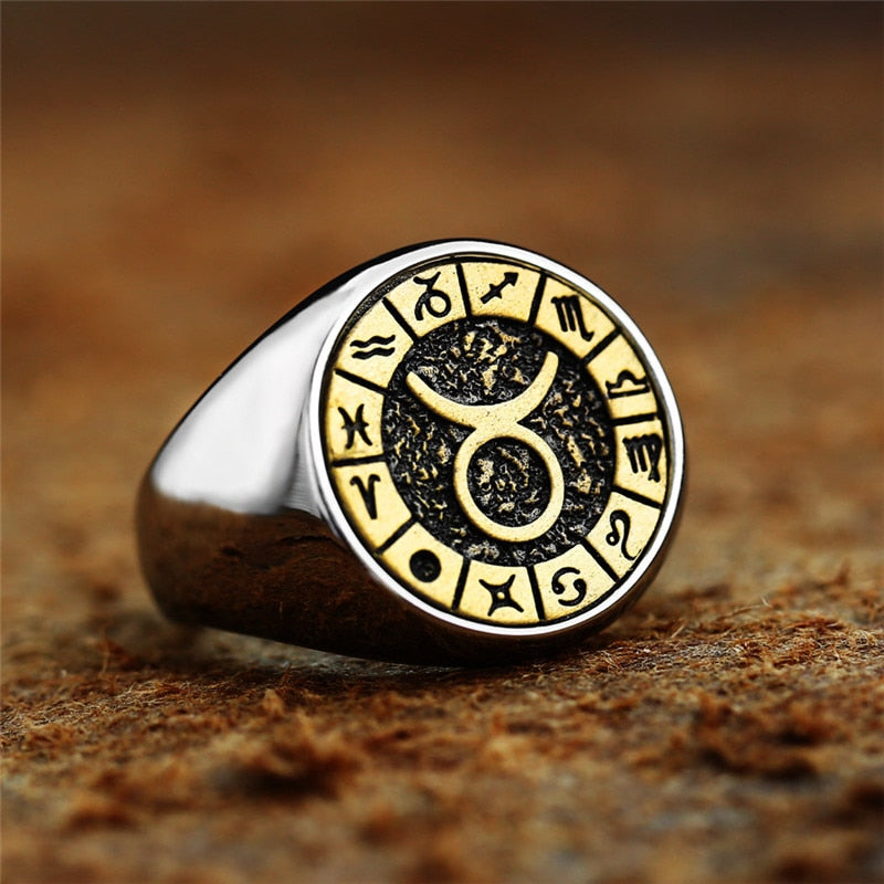 12 Zodiac Sign Ring